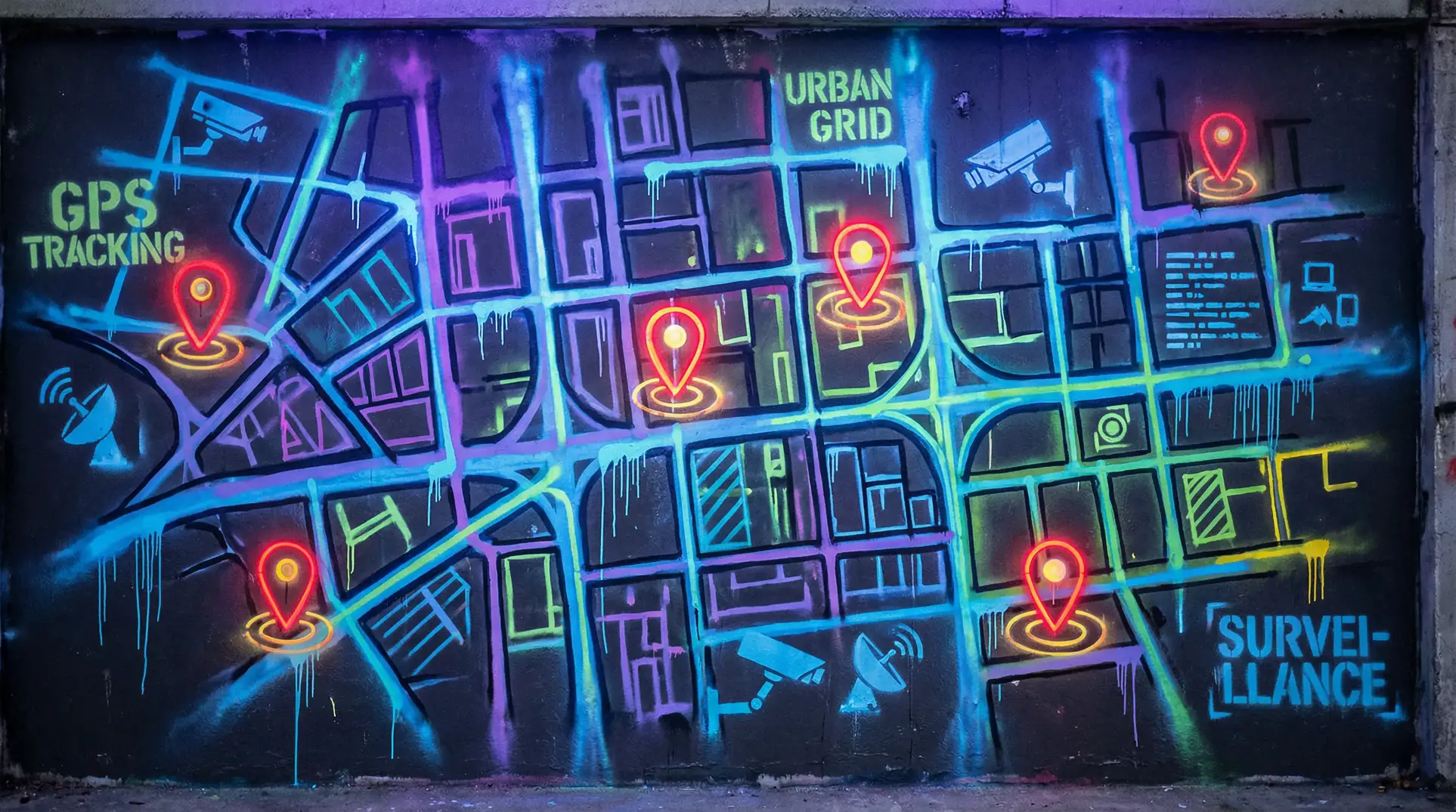 蜜桃视频在线观看 狗仔追踪地图 - 城市涂鸦风格